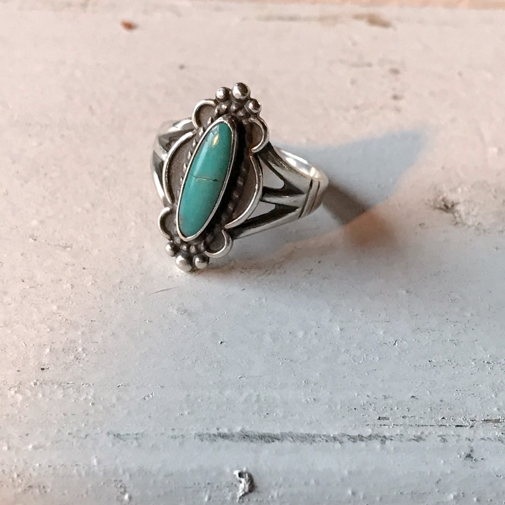 Vintage Sterling Turquoise Ring